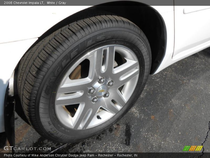 White / Gray 2008 Chevrolet Impala LT