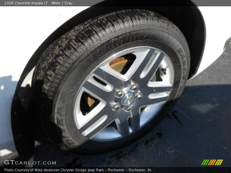 White / Gray 2008 Chevrolet Impala LT