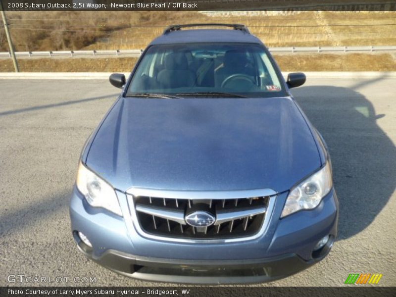 Newport Blue Pearl / Off Black 2008 Subaru Outback 2.5i Wagon