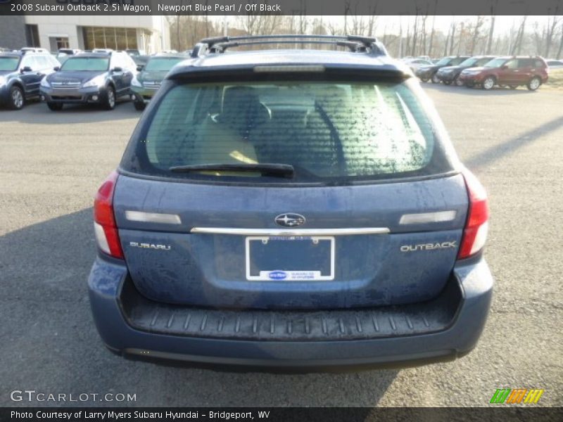 Newport Blue Pearl / Off Black 2008 Subaru Outback 2.5i Wagon