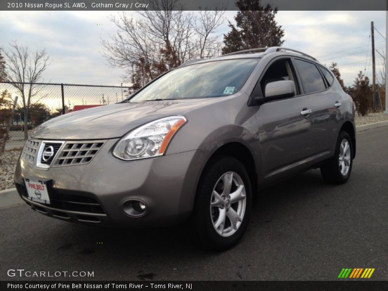 Gotham Gray / Gray 2010 Nissan Rogue SL AWD