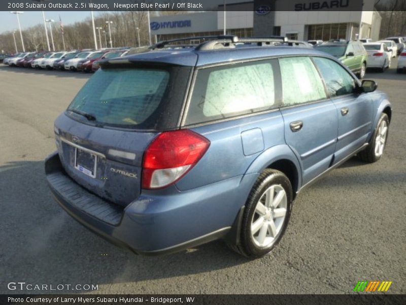 Newport Blue Pearl / Off Black 2008 Subaru Outback 2.5i Wagon