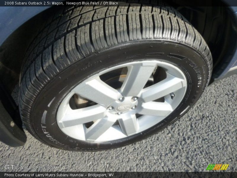 Newport Blue Pearl / Off Black 2008 Subaru Outback 2.5i Wagon
