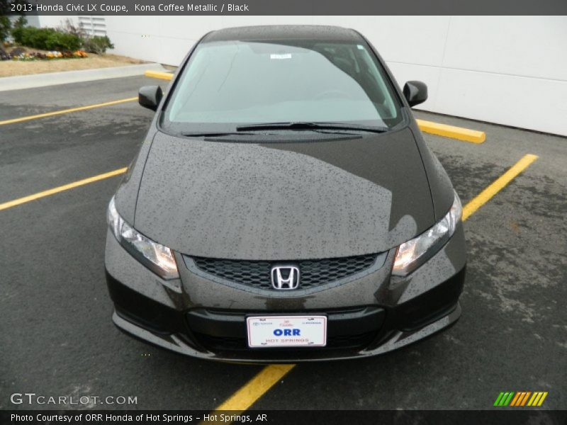 Kona Coffee Metallic / Black 2013 Honda Civic LX Coupe