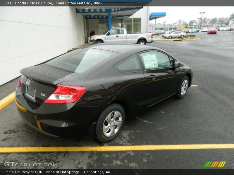 Kona Coffee Metallic / Black 2013 Honda Civic LX Coupe