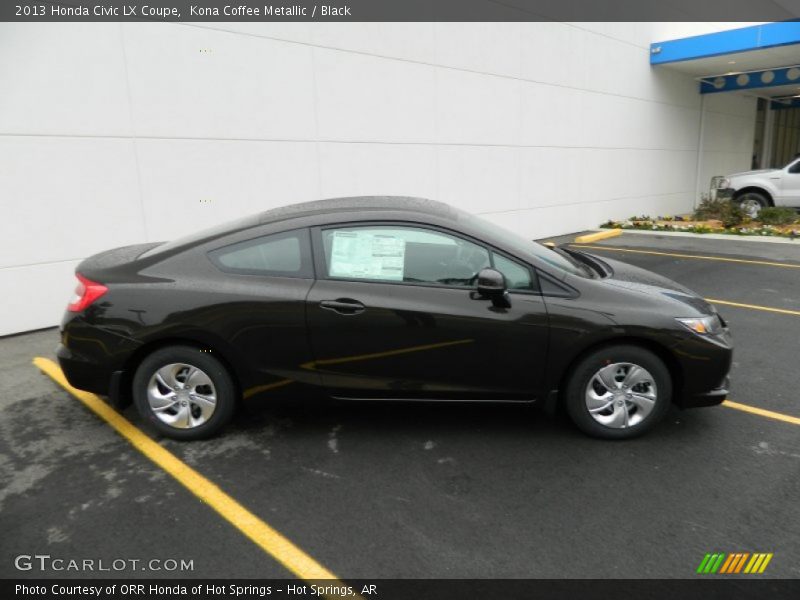 Kona Coffee Metallic / Black 2013 Honda Civic LX Coupe