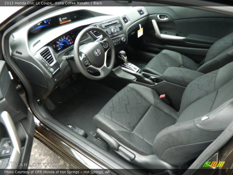 Kona Coffee Metallic / Black 2013 Honda Civic LX Coupe