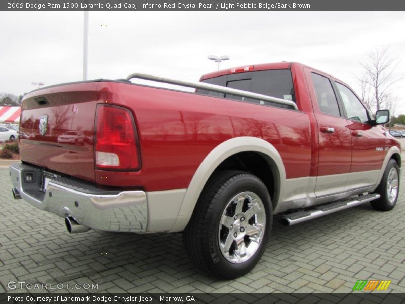  2009 Ram 1500 Laramie Quad Cab Inferno Red Crystal Pearl