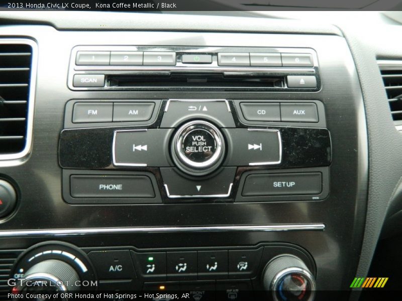 Kona Coffee Metallic / Black 2013 Honda Civic LX Coupe