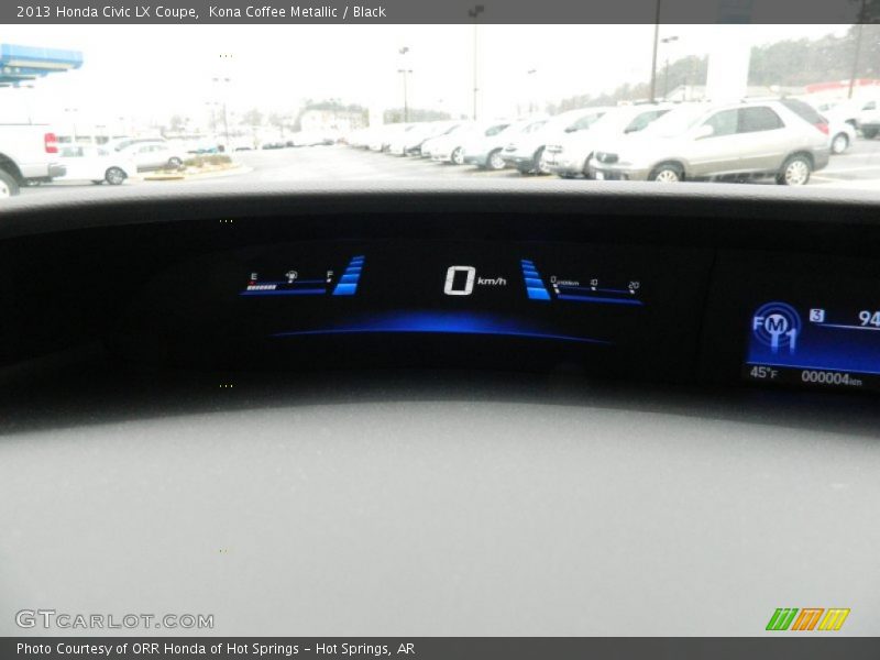 Kona Coffee Metallic / Black 2013 Honda Civic LX Coupe