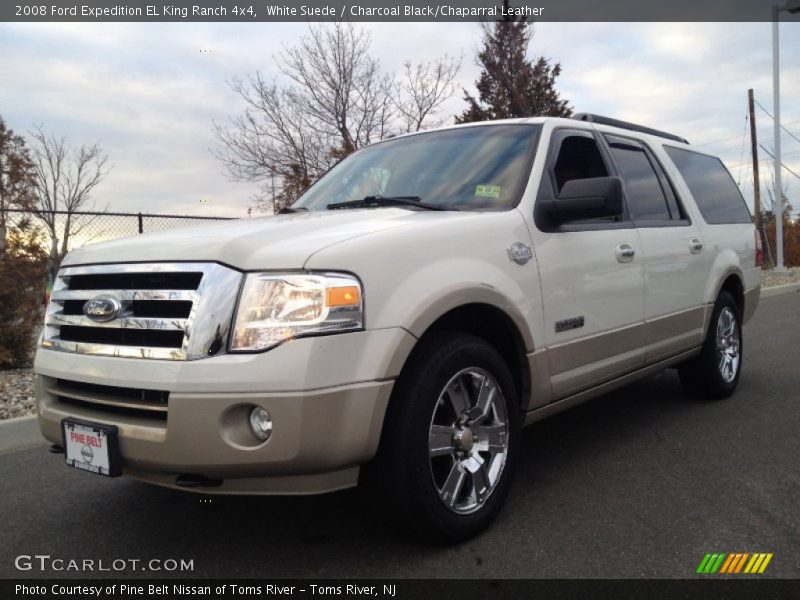 White Suede / Charcoal Black/Chaparral Leather 2008 Ford Expedition EL King Ranch 4x4