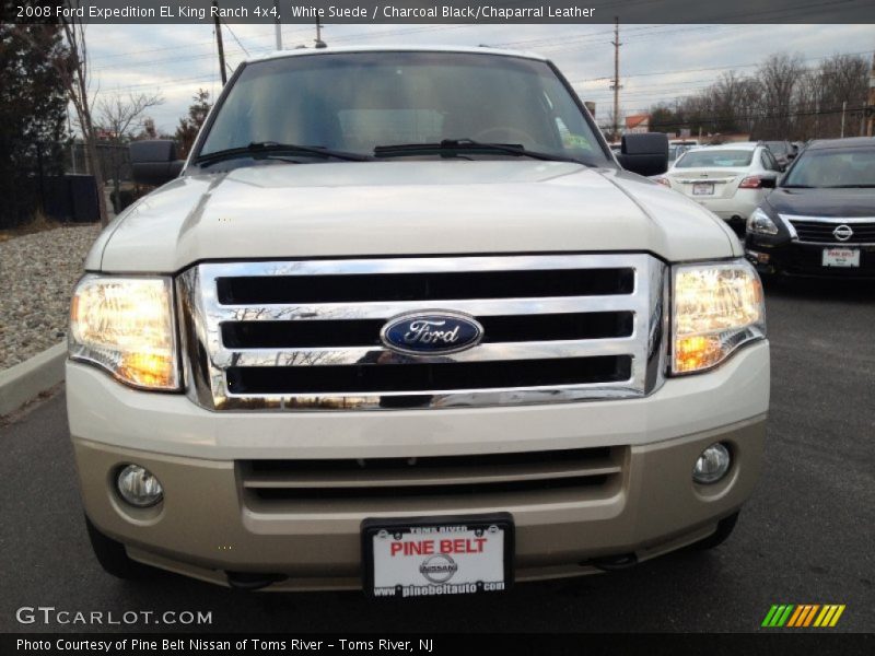 White Suede / Charcoal Black/Chaparral Leather 2008 Ford Expedition EL King Ranch 4x4