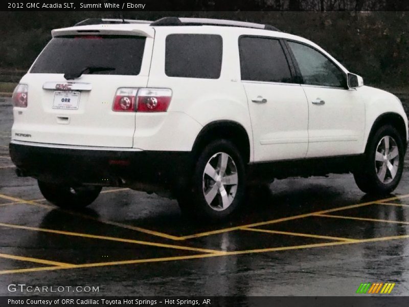 Summit White / Ebony 2012 GMC Acadia SLT