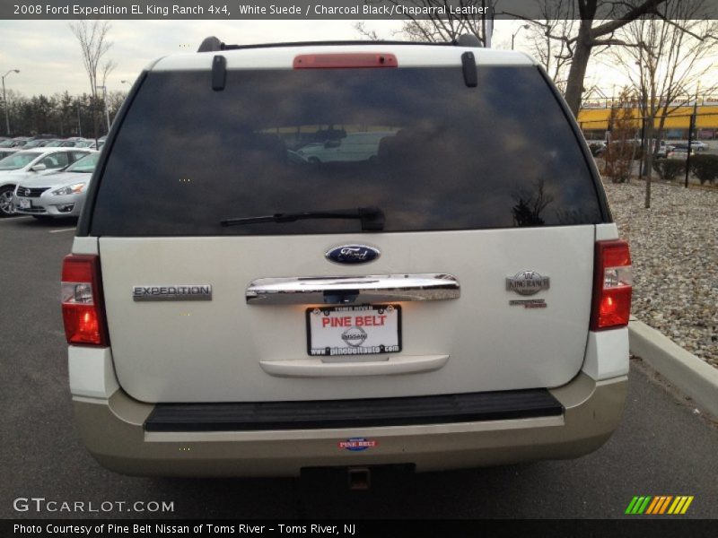 White Suede / Charcoal Black/Chaparral Leather 2008 Ford Expedition EL King Ranch 4x4