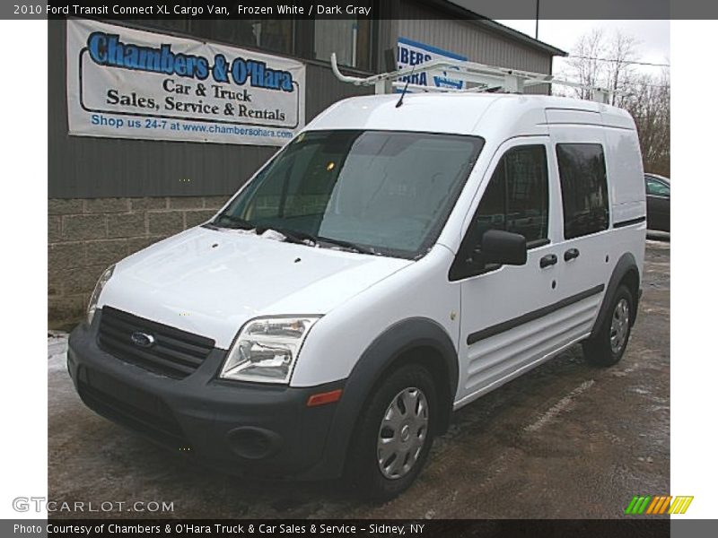 Frozen White / Dark Gray 2010 Ford Transit Connect XL Cargo Van