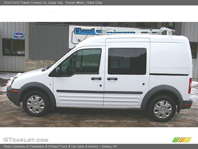 Frozen White / Dark Gray 2010 Ford Transit Connect XL Cargo Van