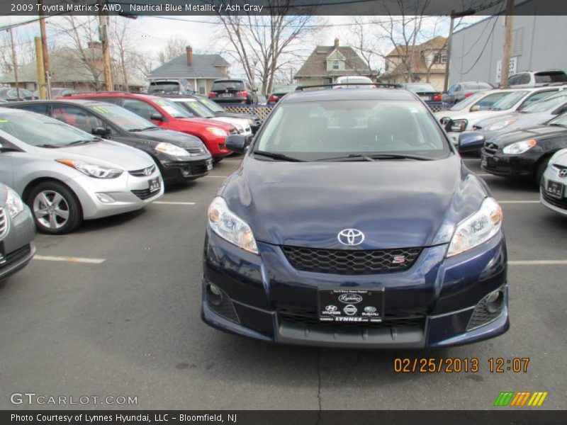 Nautical Blue Metallic / Ash Gray 2009 Toyota Matrix S AWD