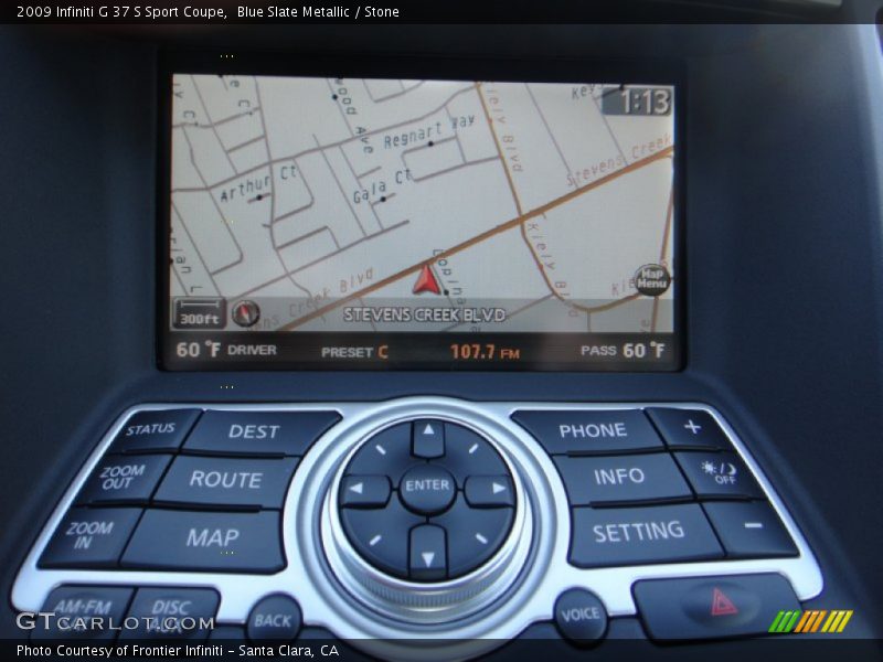 Controls of 2009 G 37 S Sport Coupe