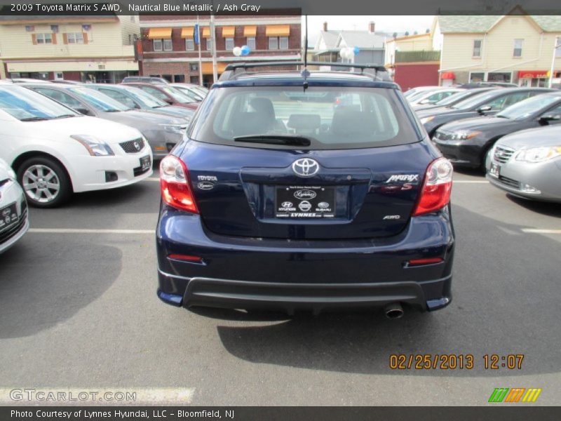 Nautical Blue Metallic / Ash Gray 2009 Toyota Matrix S AWD