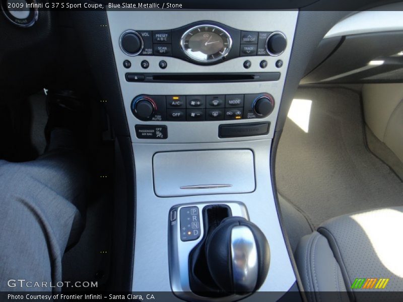 Blue Slate Metallic / Stone 2009 Infiniti G 37 S Sport Coupe