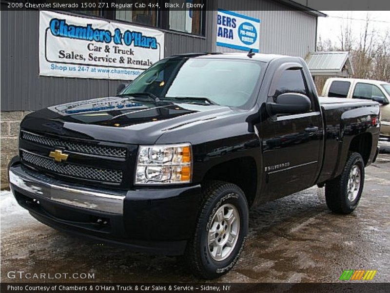 Black / Ebony 2008 Chevrolet Silverado 1500 Z71 Regular Cab 4x4