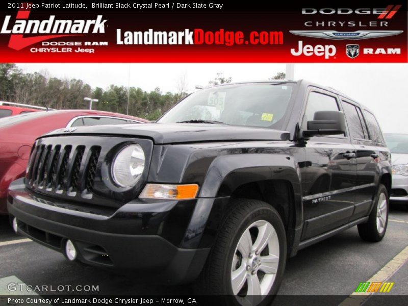 Brilliant Black Crystal Pearl / Dark Slate Gray 2011 Jeep Patriot Latitude