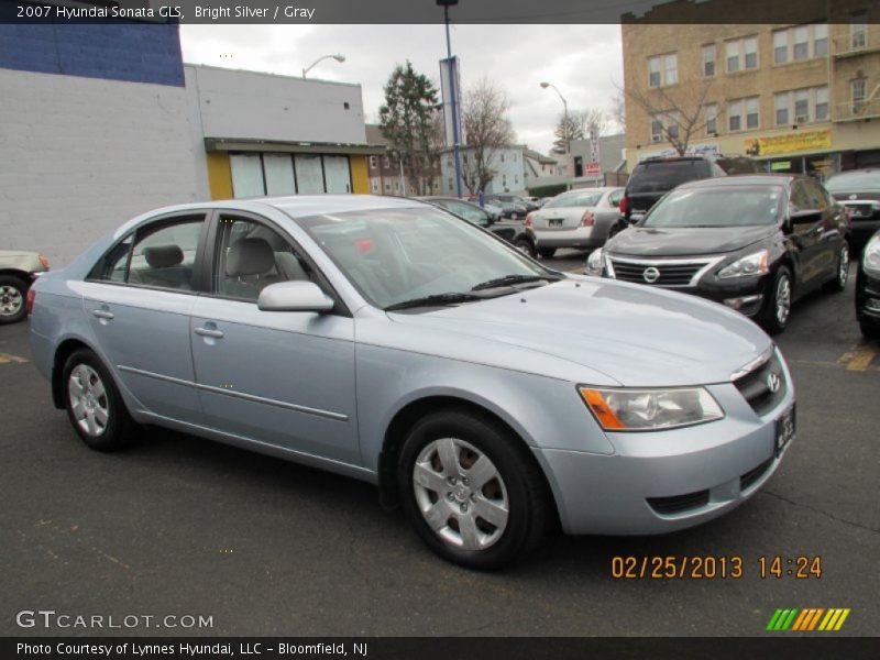 Bright Silver / Gray 2007 Hyundai Sonata GLS