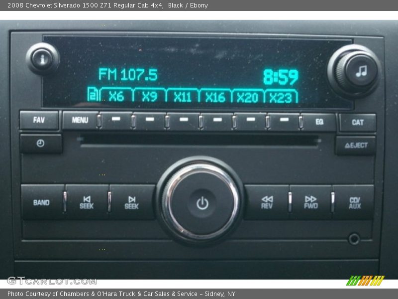 Audio System of 2008 Silverado 1500 Z71 Regular Cab 4x4