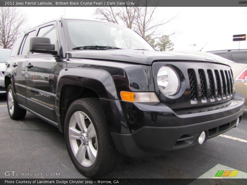 Brilliant Black Crystal Pearl / Dark Slate Gray 2011 Jeep Patriot Latitude