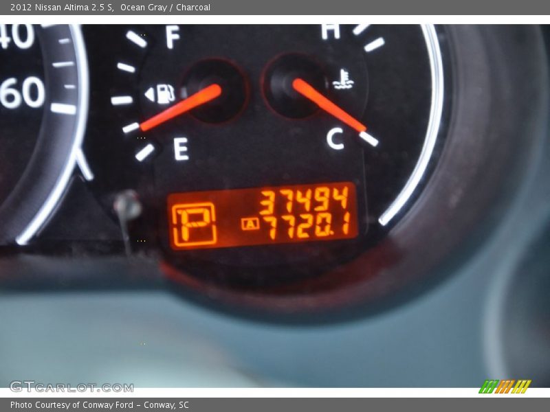 Ocean Gray / Charcoal 2012 Nissan Altima 2.5 S