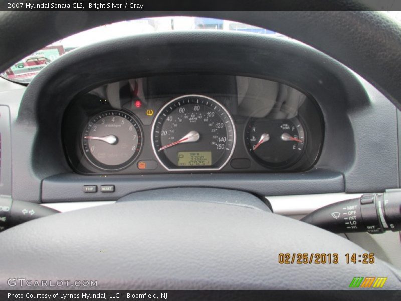 Bright Silver / Gray 2007 Hyundai Sonata GLS