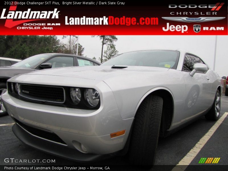 Bright Silver Metallic / Dark Slate Gray 2012 Dodge Challenger SXT Plus