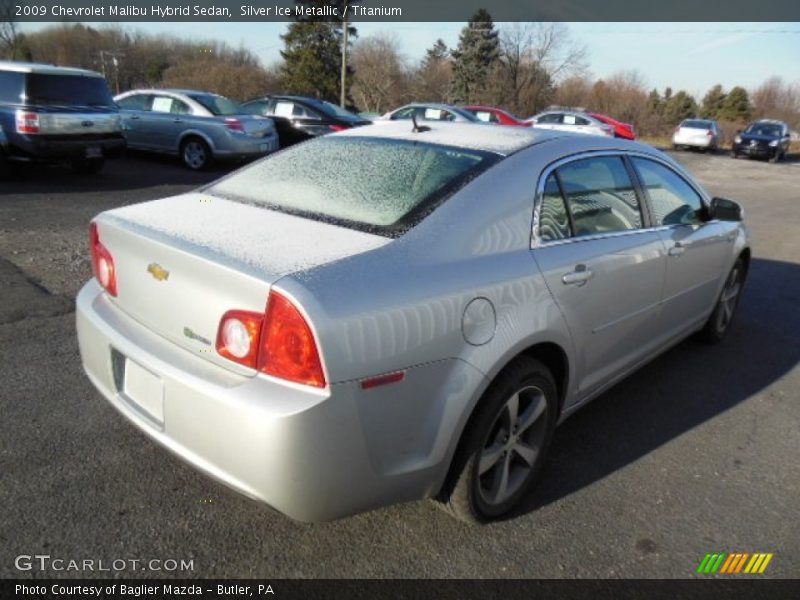 Silver Ice Metallic / Titanium 2009 Chevrolet Malibu Hybrid Sedan