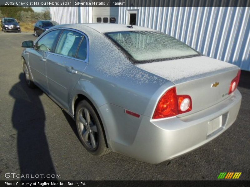 Silver Ice Metallic / Titanium 2009 Chevrolet Malibu Hybrid Sedan