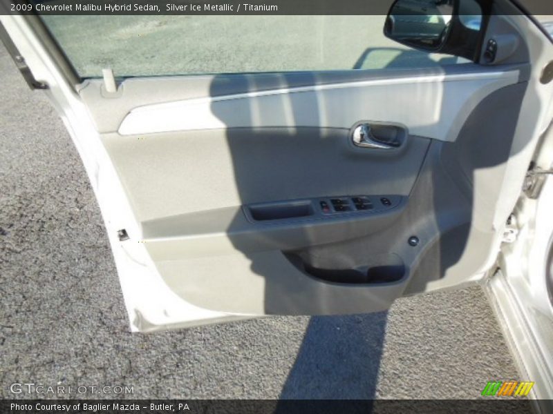 Silver Ice Metallic / Titanium 2009 Chevrolet Malibu Hybrid Sedan
