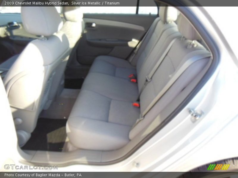 Silver Ice Metallic / Titanium 2009 Chevrolet Malibu Hybrid Sedan