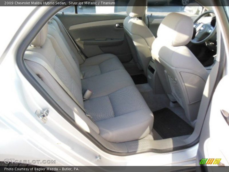 Silver Ice Metallic / Titanium 2009 Chevrolet Malibu Hybrid Sedan