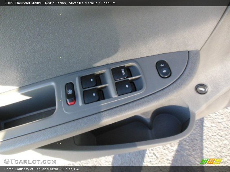 Silver Ice Metallic / Titanium 2009 Chevrolet Malibu Hybrid Sedan