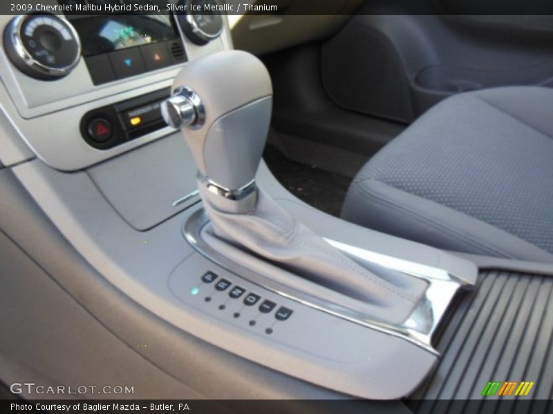 Silver Ice Metallic / Titanium 2009 Chevrolet Malibu Hybrid Sedan