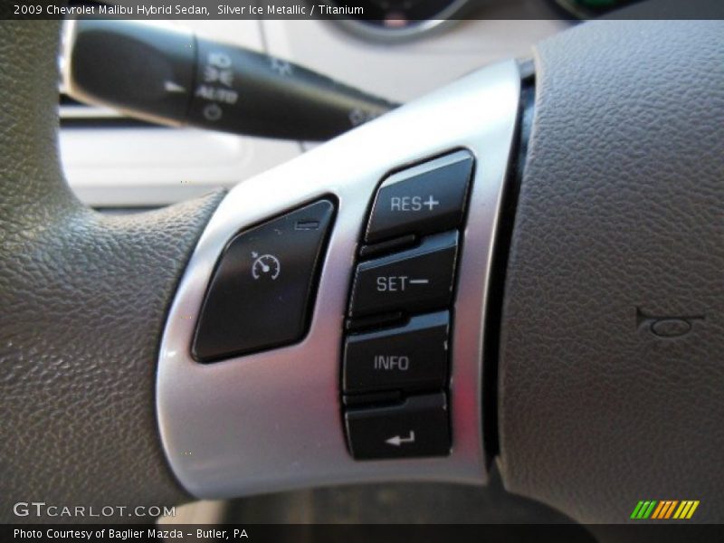 Silver Ice Metallic / Titanium 2009 Chevrolet Malibu Hybrid Sedan