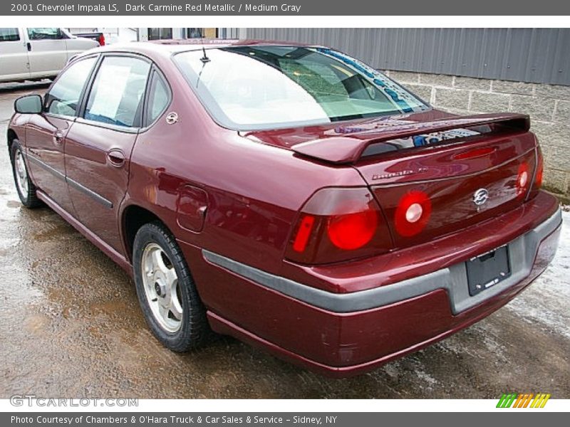 Dark Carmine Red Metallic / Medium Gray 2001 Chevrolet Impala LS