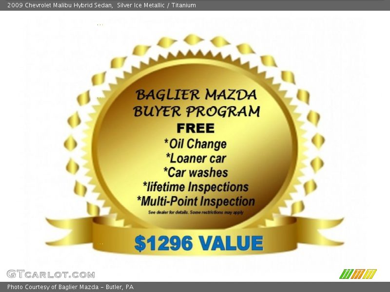 Silver Ice Metallic / Titanium 2009 Chevrolet Malibu Hybrid Sedan