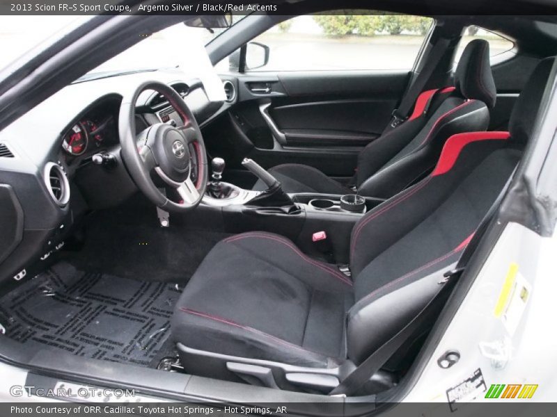 Black/Red Accents Interior - 2013 FR-S Sport Coupe 