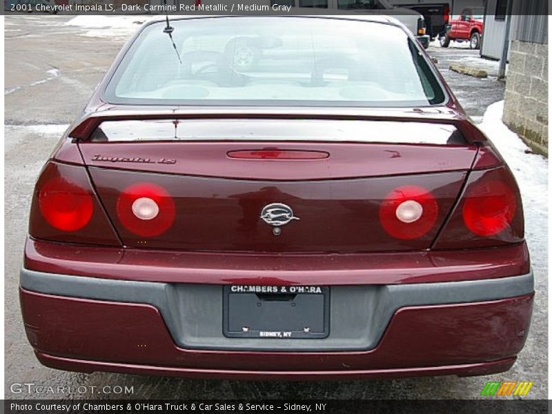 Dark Carmine Red Metallic / Medium Gray 2001 Chevrolet Impala LS