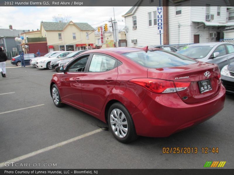 Red Allure / Beige 2012 Hyundai Elantra GLS