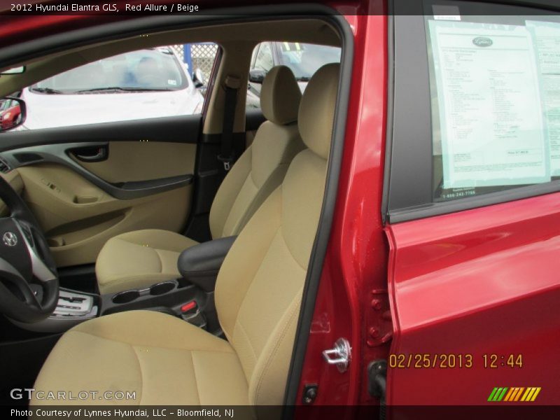 Red Allure / Beige 2012 Hyundai Elantra GLS