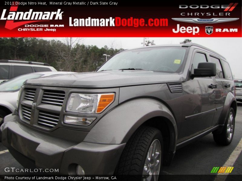 Mineral Gray Metallic / Dark Slate Gray 2011 Dodge Nitro Heat