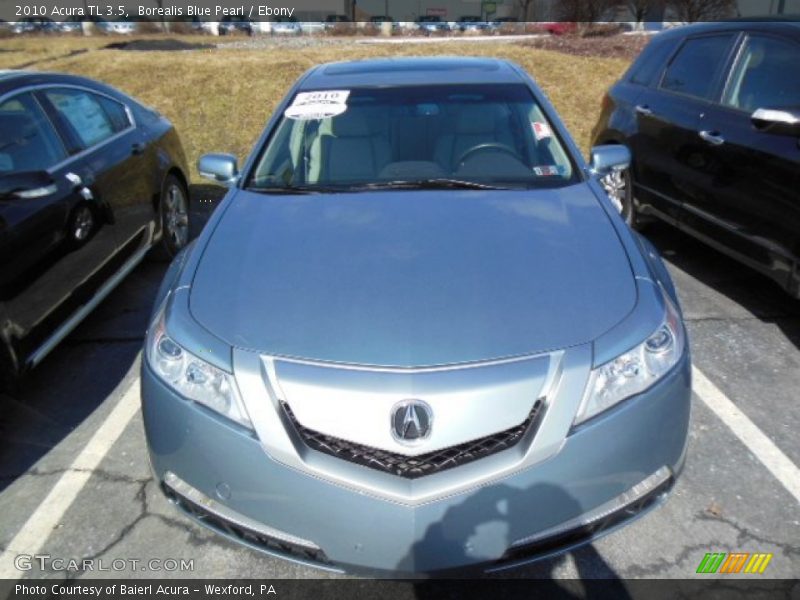Borealis Blue Pearl / Ebony 2010 Acura TL 3.5