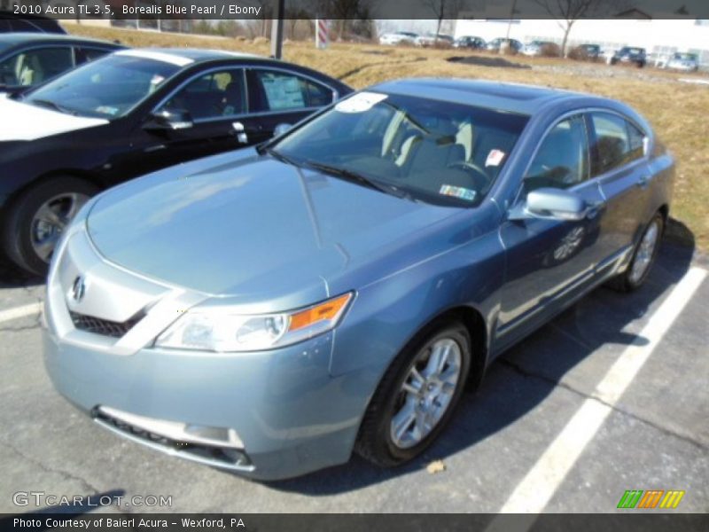 Borealis Blue Pearl / Ebony 2010 Acura TL 3.5