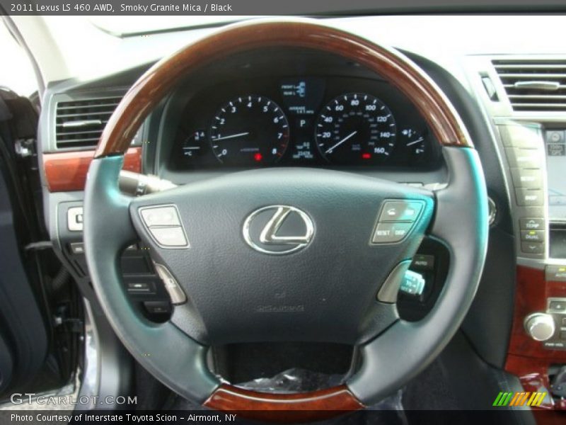 Smoky Granite Mica / Black 2011 Lexus LS 460 AWD